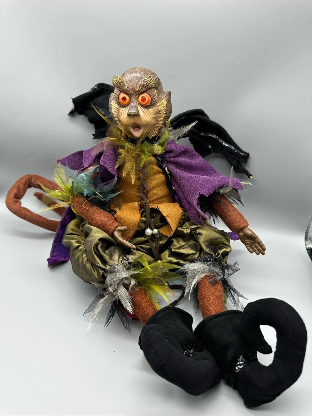 Wayne Kleski Katherine's Collection Flying Monkey Art Doll Fantasy Decor Wings